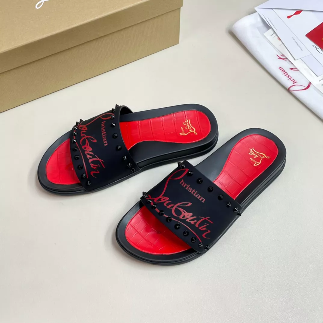 Christian Louboutin CL Slippers For Men Bold 1634