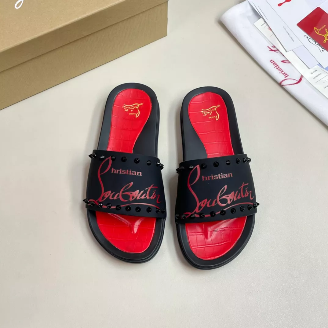 Christian Louboutin CL Slippers For Men Bold 1634