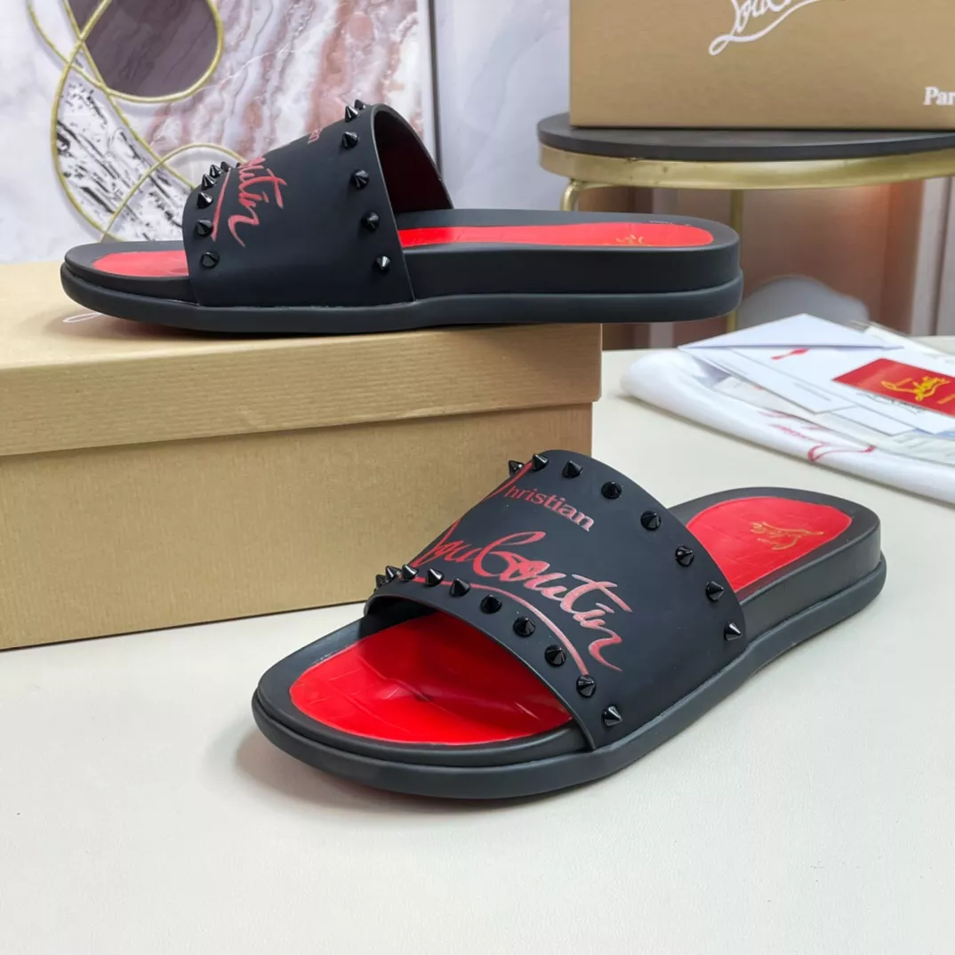 Christian Louboutin CL Slippers For Men Bold 1634