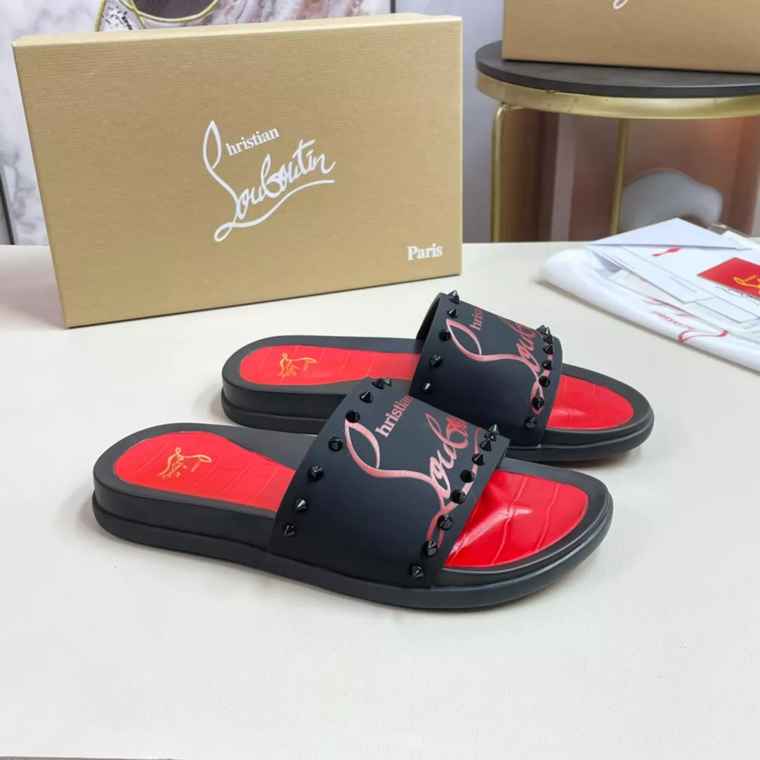 Christian Louboutin CL Slippers For Men Bold 1634