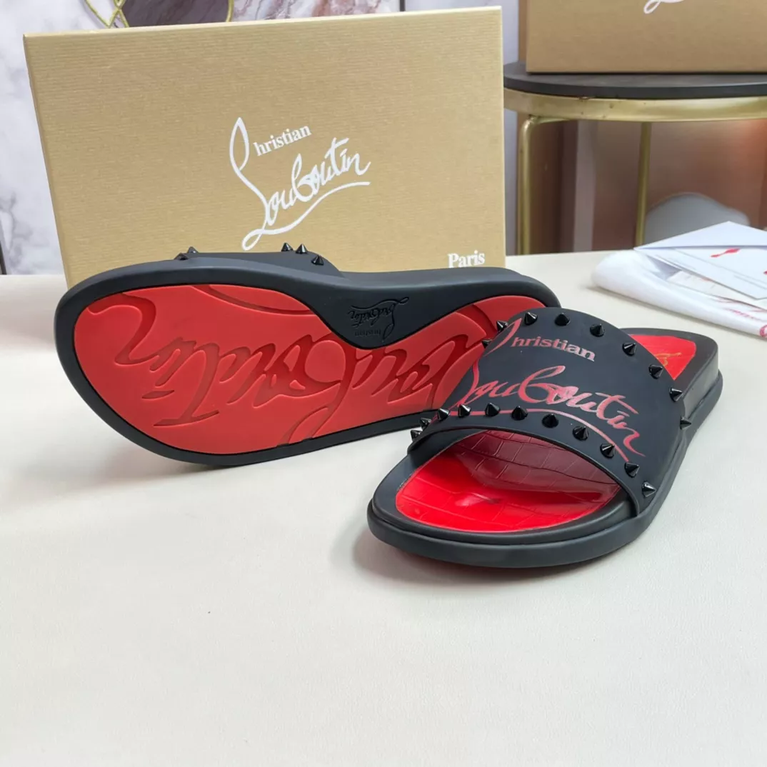 Christian Louboutin CL Slippers For Men Bold 1634