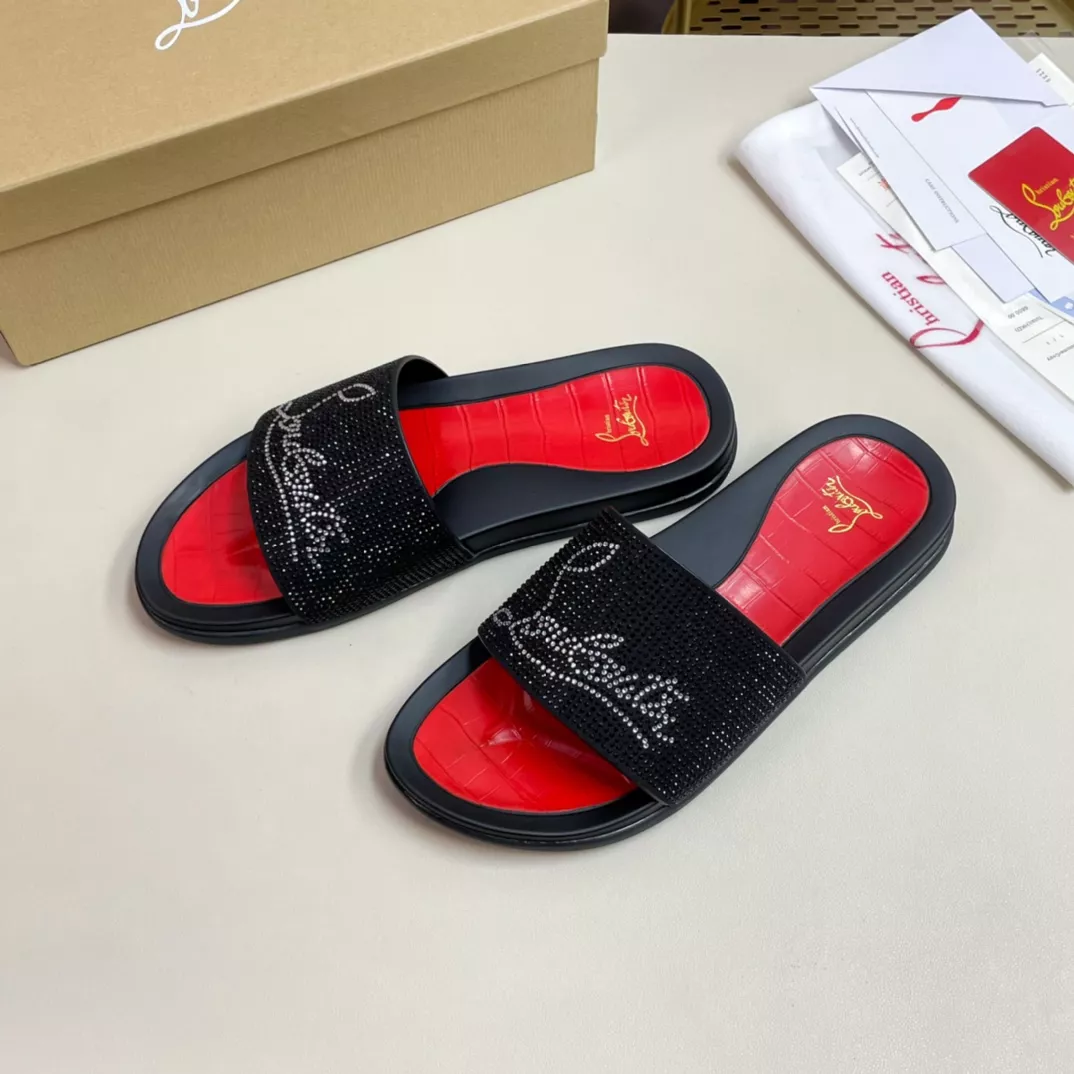 Christian Louboutin CL Slippers For Men Breathable 2577