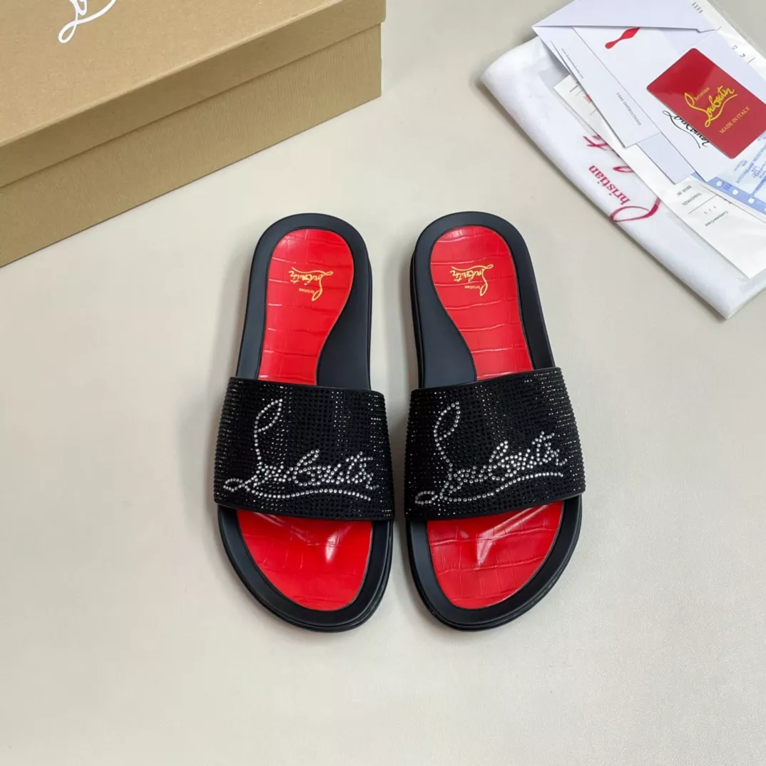Christian Louboutin CL Slippers For Men Breathable 2577