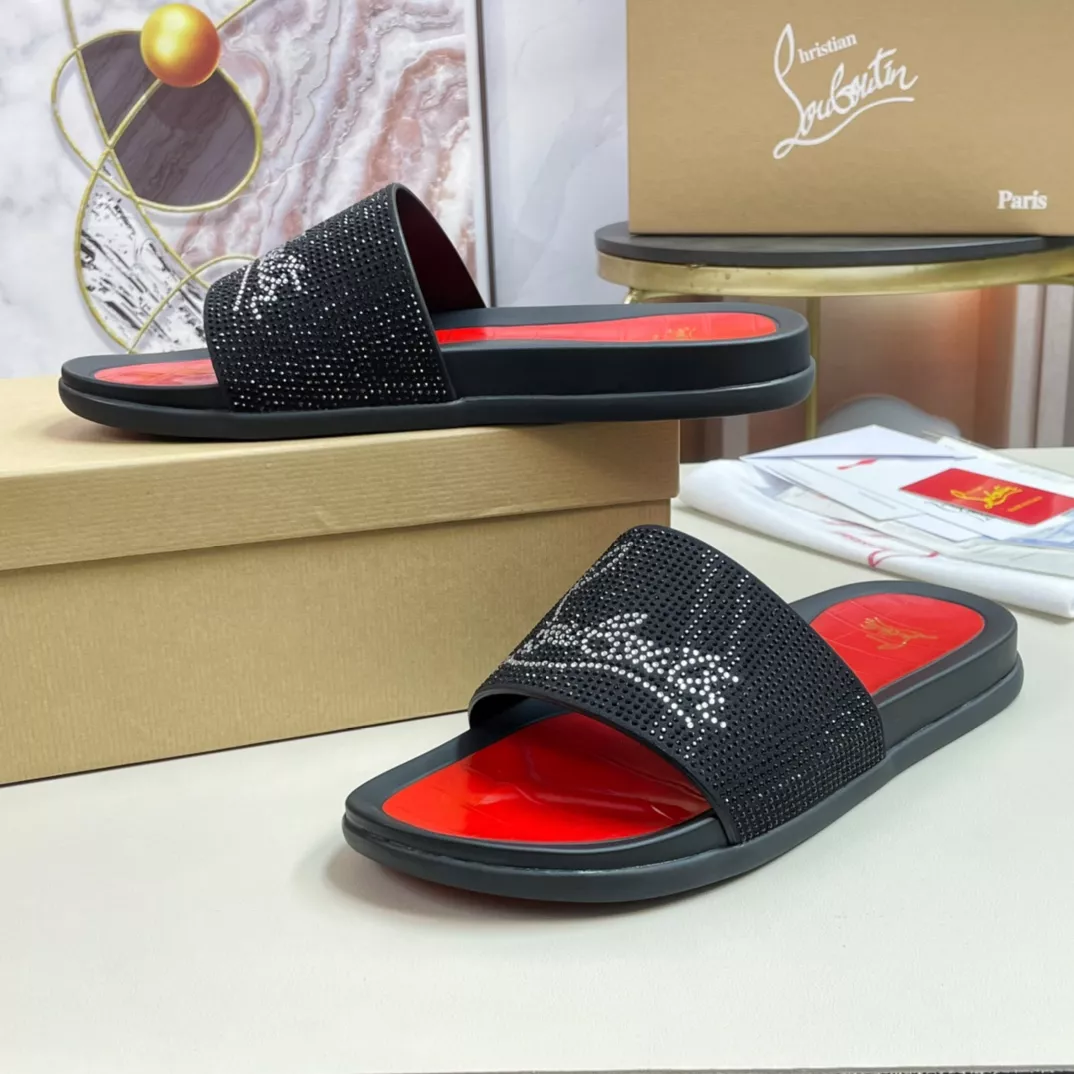Christian Louboutin CL Slippers For Men Breathable 2577