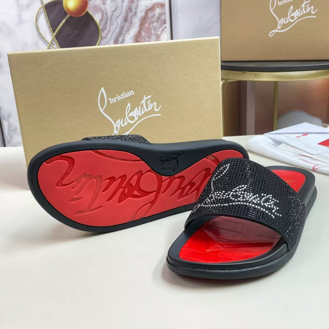 Christian Louboutin CL Slippers For Men Breathable 2577