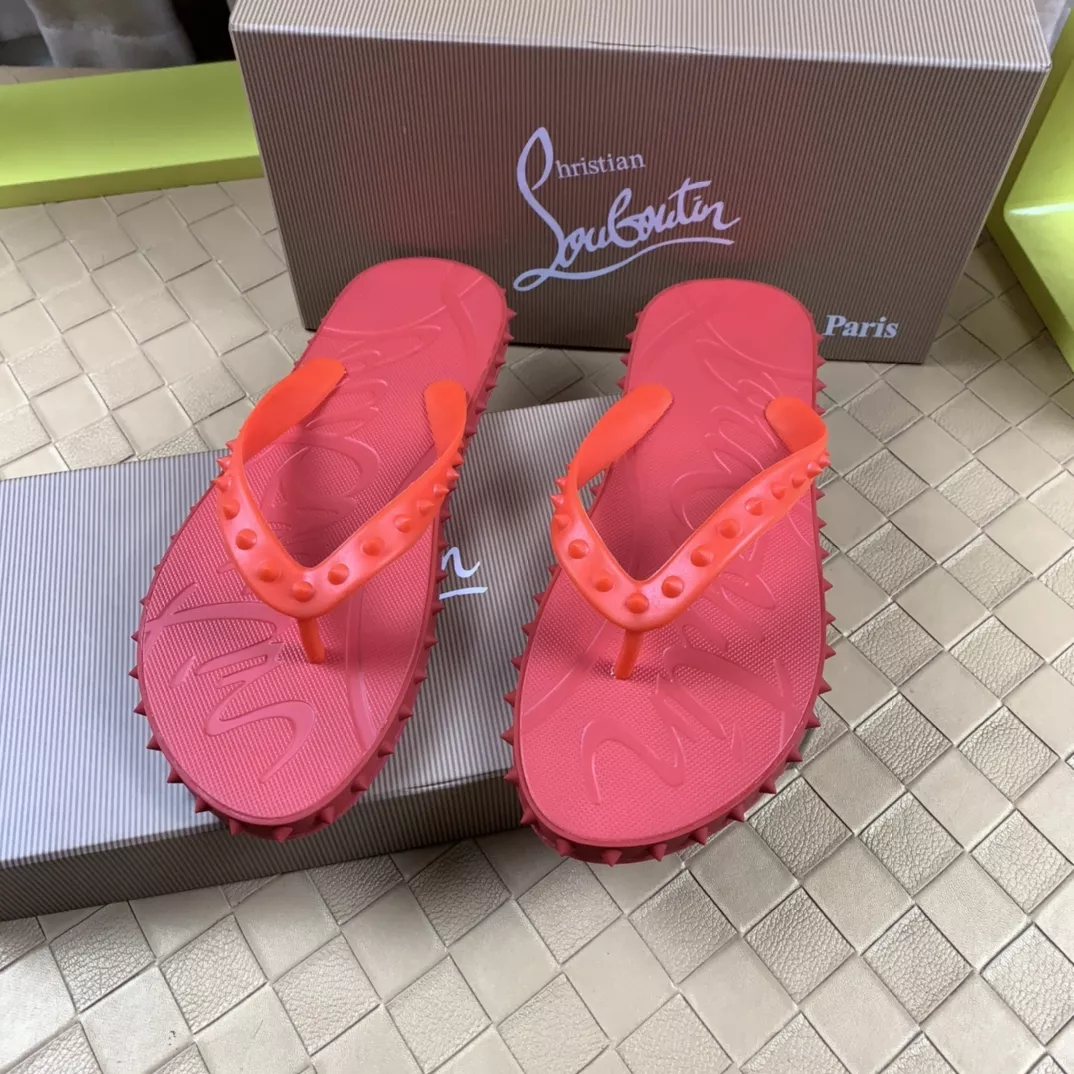 Christian Louboutin CL Slippers For Men Comfortable 6987