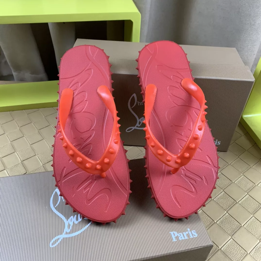 Christian Louboutin CL Slippers For Men Comfortable 6987