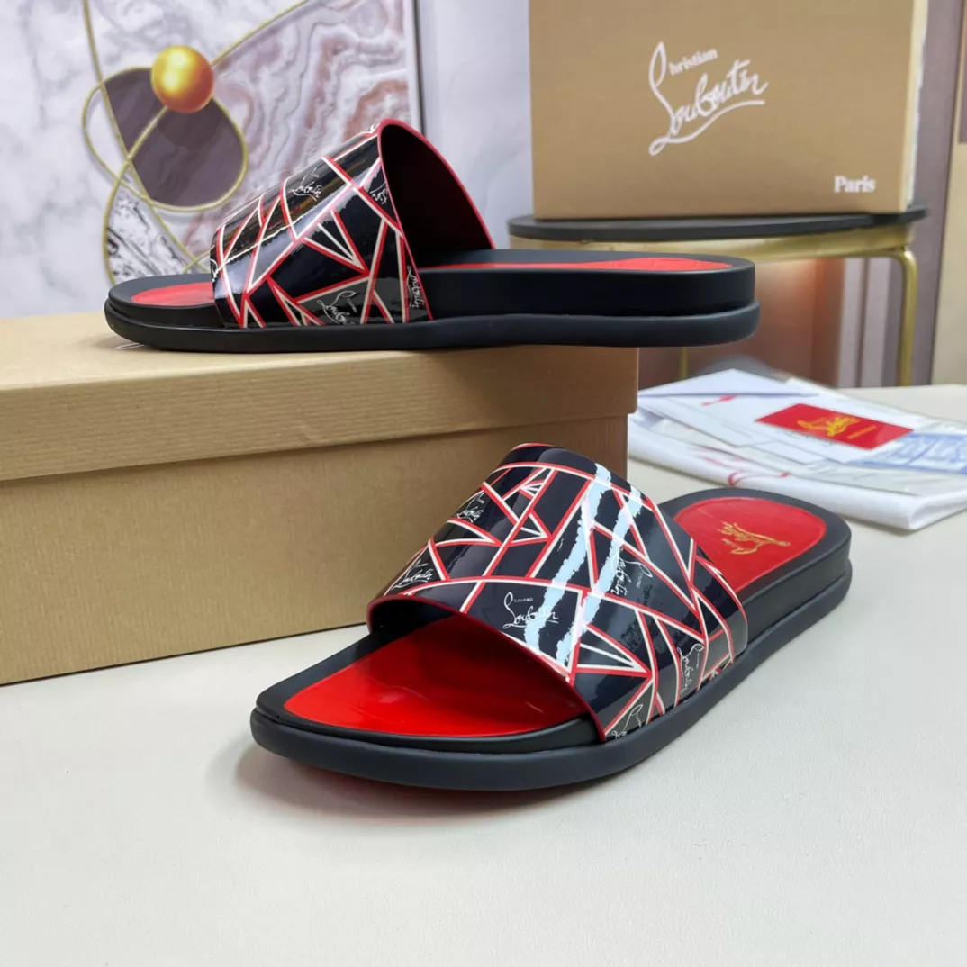 Christian Louboutin CL Slippers For Men Durable 698