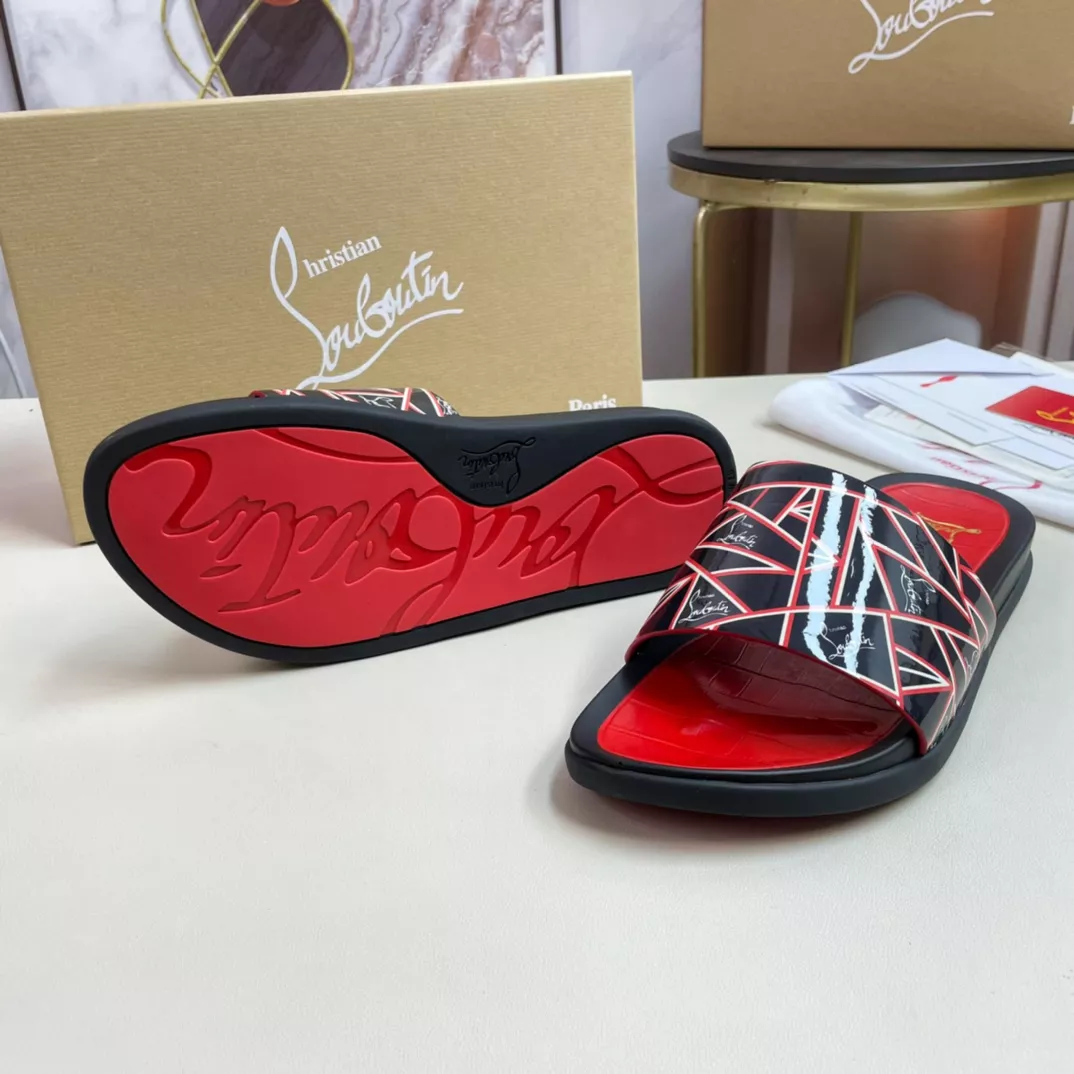 Christian Louboutin CL Slippers For Men Durable 698
