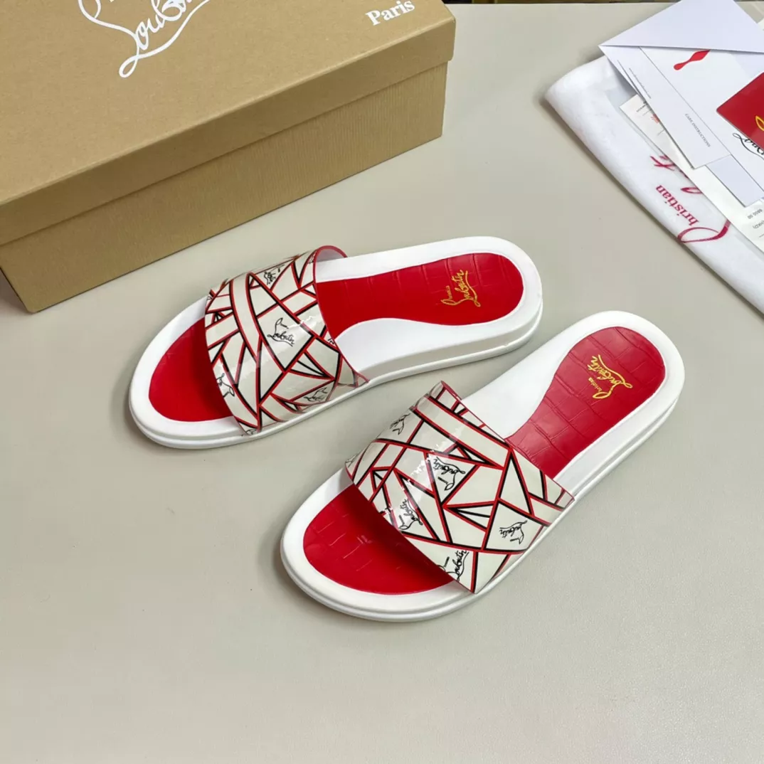 Christian Louboutin CL Slippers For Men EasyMatch 4701