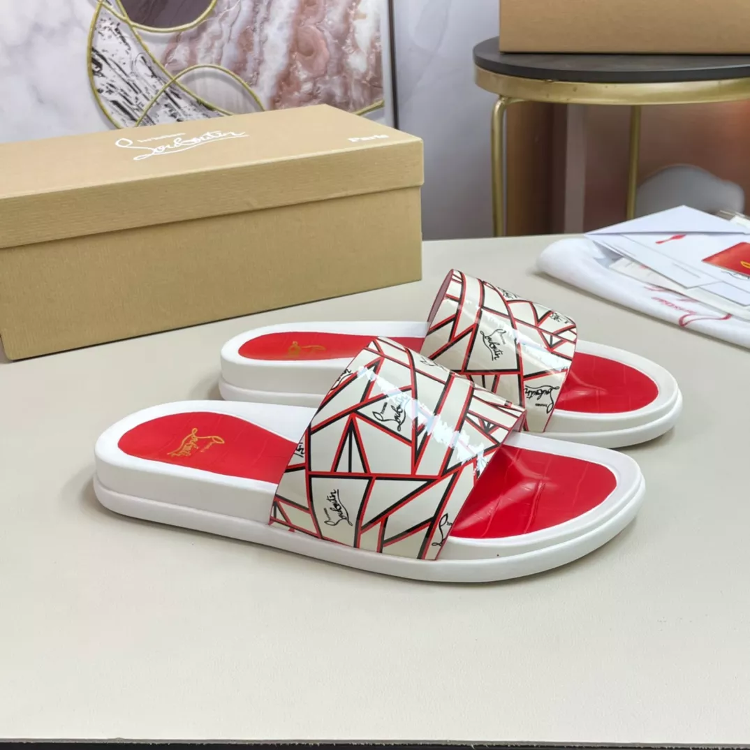 Christian Louboutin CL Slippers For Men EasyMatch 4701
