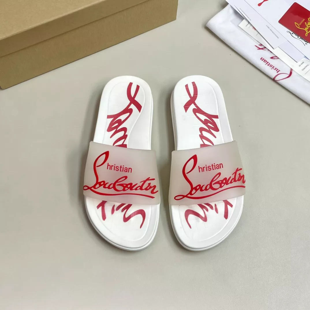 Christian Louboutin CL Slippers For Men Lightweight 1410