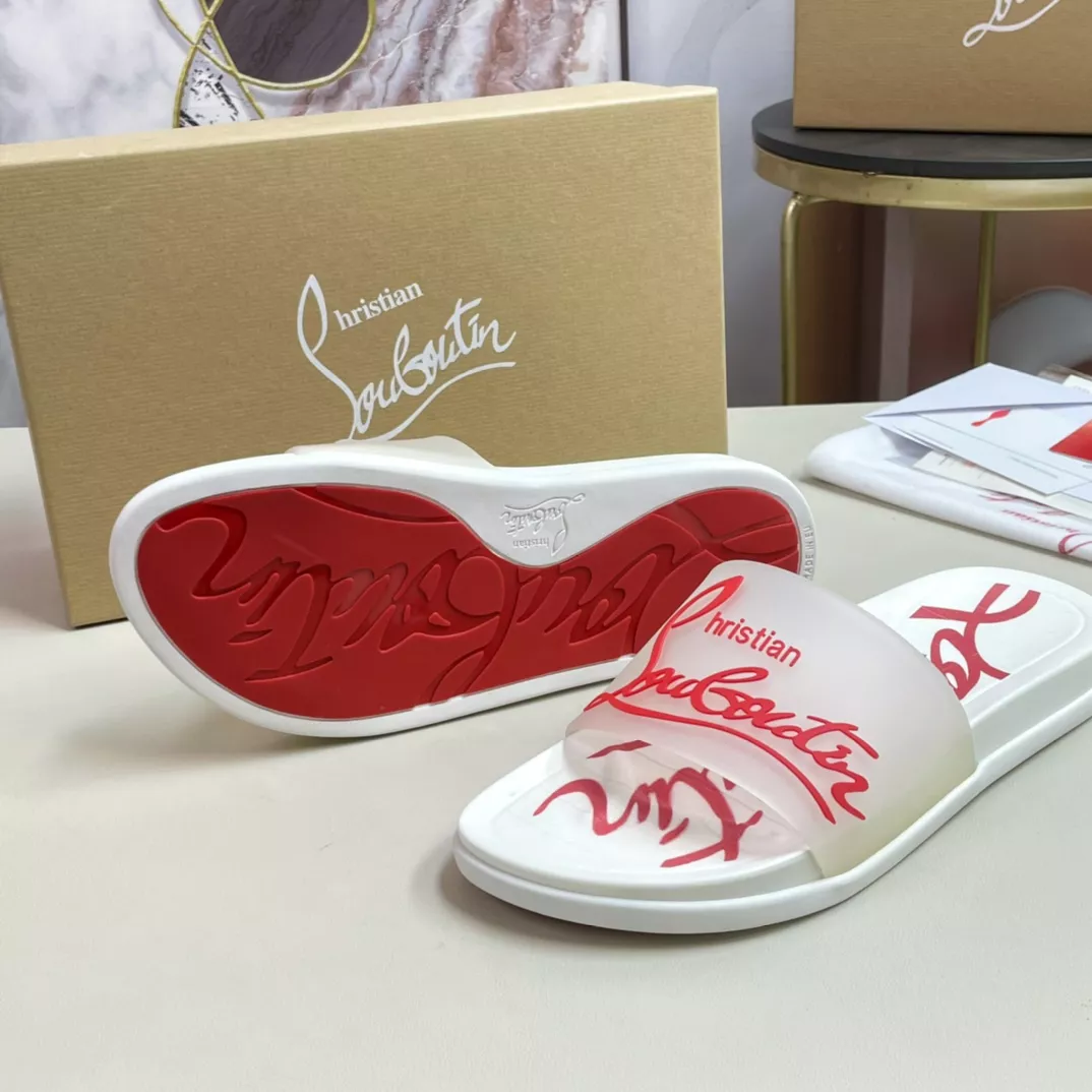 Christian Louboutin CL Slippers For Men Lightweight 1410