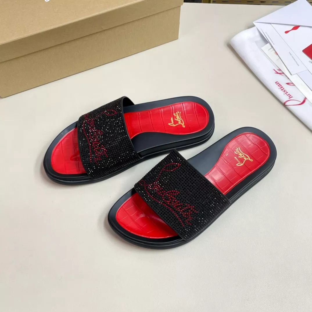 Christian Louboutin CL Slippers For Men Practical 9035
