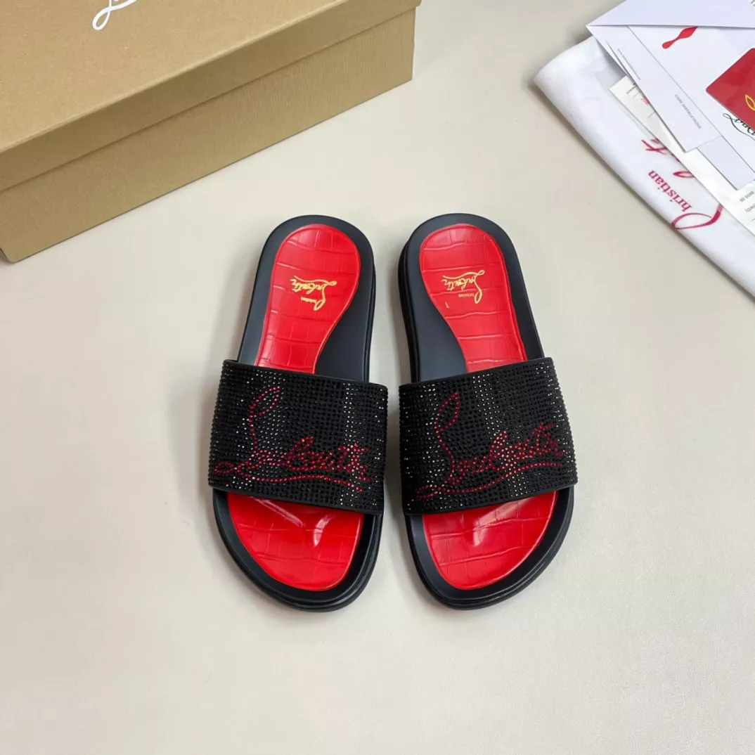 Christian Louboutin CL Slippers For Men Practical 9035