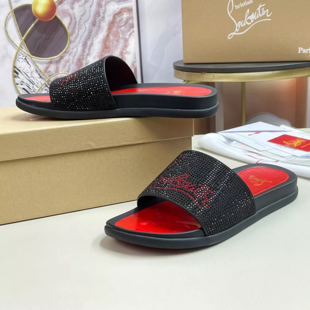 Christian Louboutin CL Slippers For Men Practical 9035