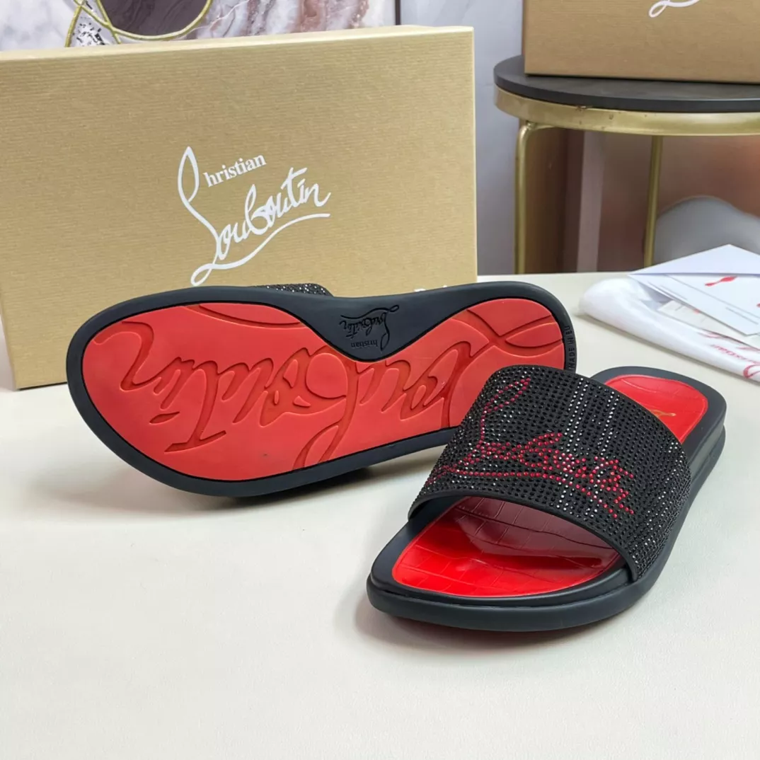 Christian Louboutin CL Slippers For Men Practical 9035