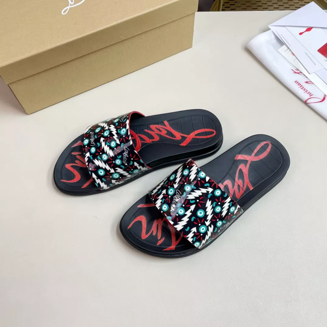 Christian Louboutin CL Slippers For Men Refined 7503