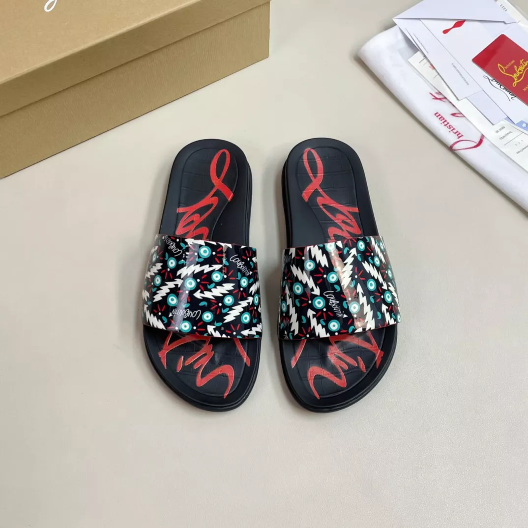 Christian Louboutin CL Slippers For Men Refined 7503