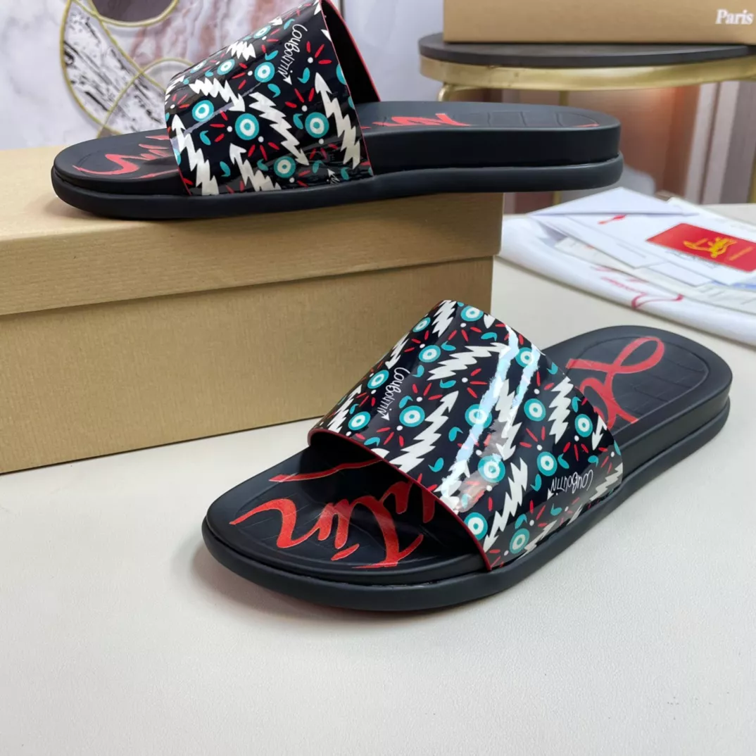 Christian Louboutin CL Slippers For Men Refined 7503