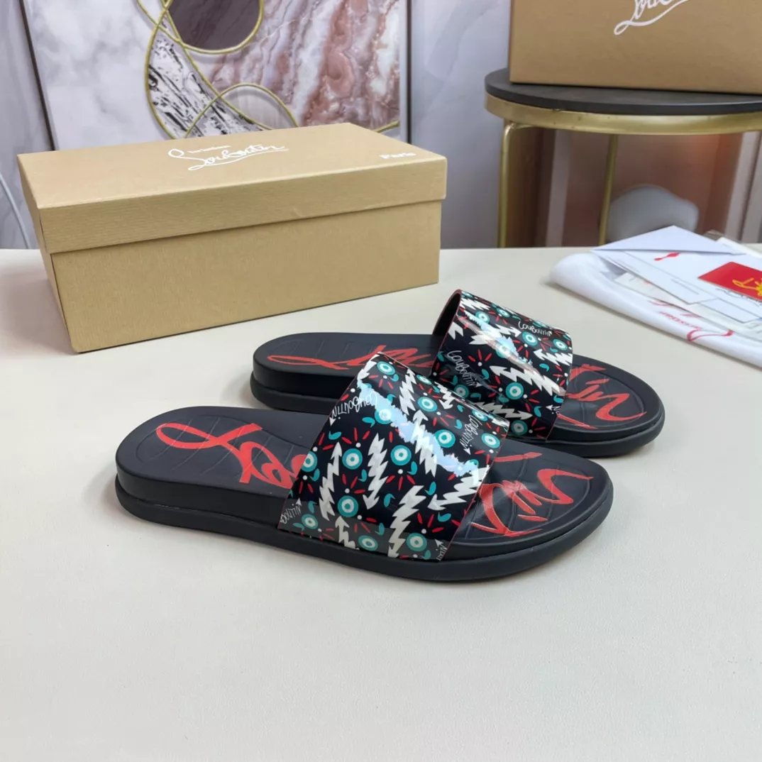 Christian Louboutin CL Slippers For Men Refined 7503