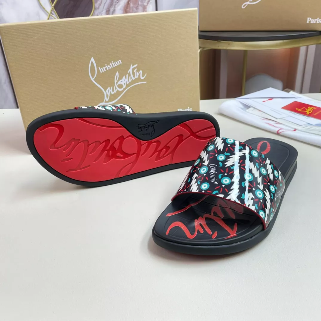 Christian Louboutin CL Slippers For Men Refined 7503
