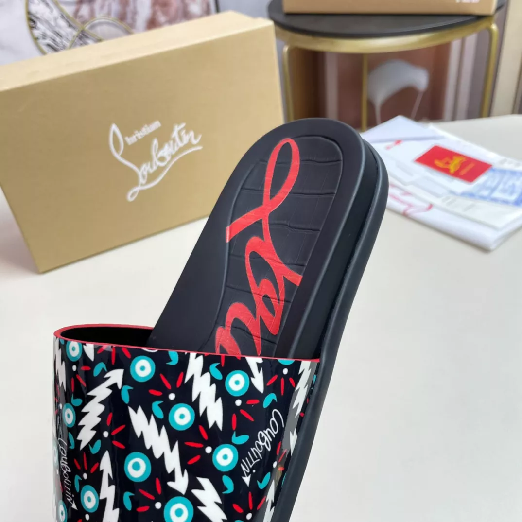 Christian Louboutin CL Slippers For Men Refined 7503
