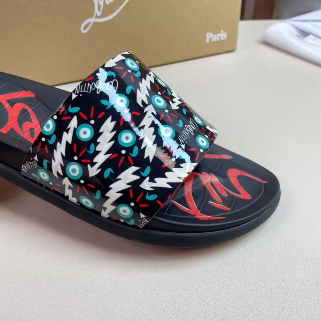 Christian Louboutin CL Slippers For Men Refined 7503