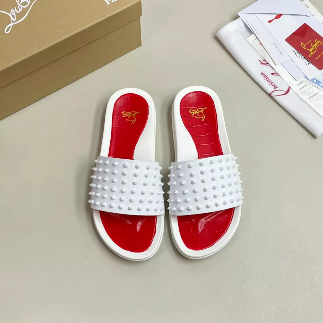 Christian Louboutin CL Slippers For Men Reliable 8695