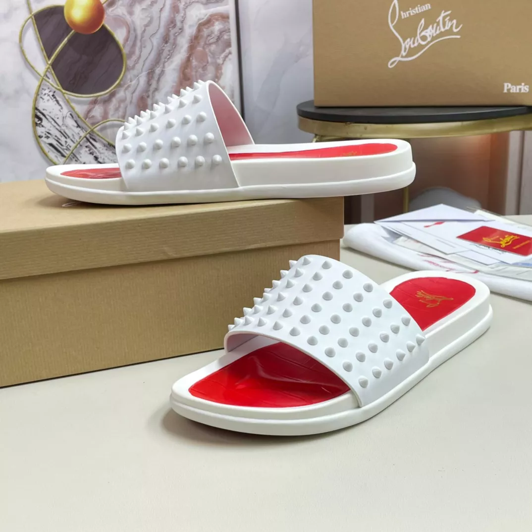 Christian Louboutin CL Slippers For Men Reliable 8695