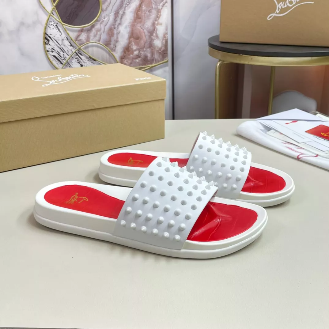 Christian Louboutin CL Slippers For Men Reliable 8695