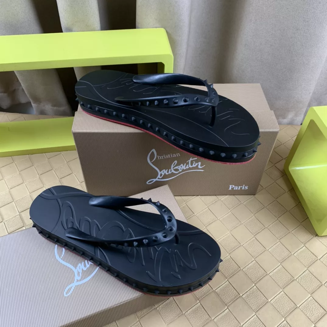 Christian Louboutin CL Slippers For Men SmartChoice 4080