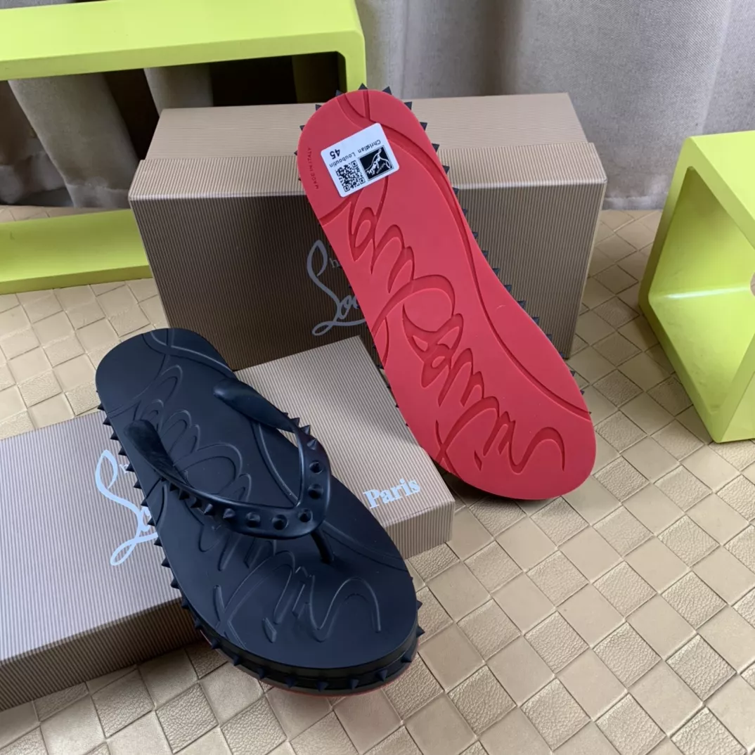 Christian Louboutin CL Slippers For Men SmartChoice 4080