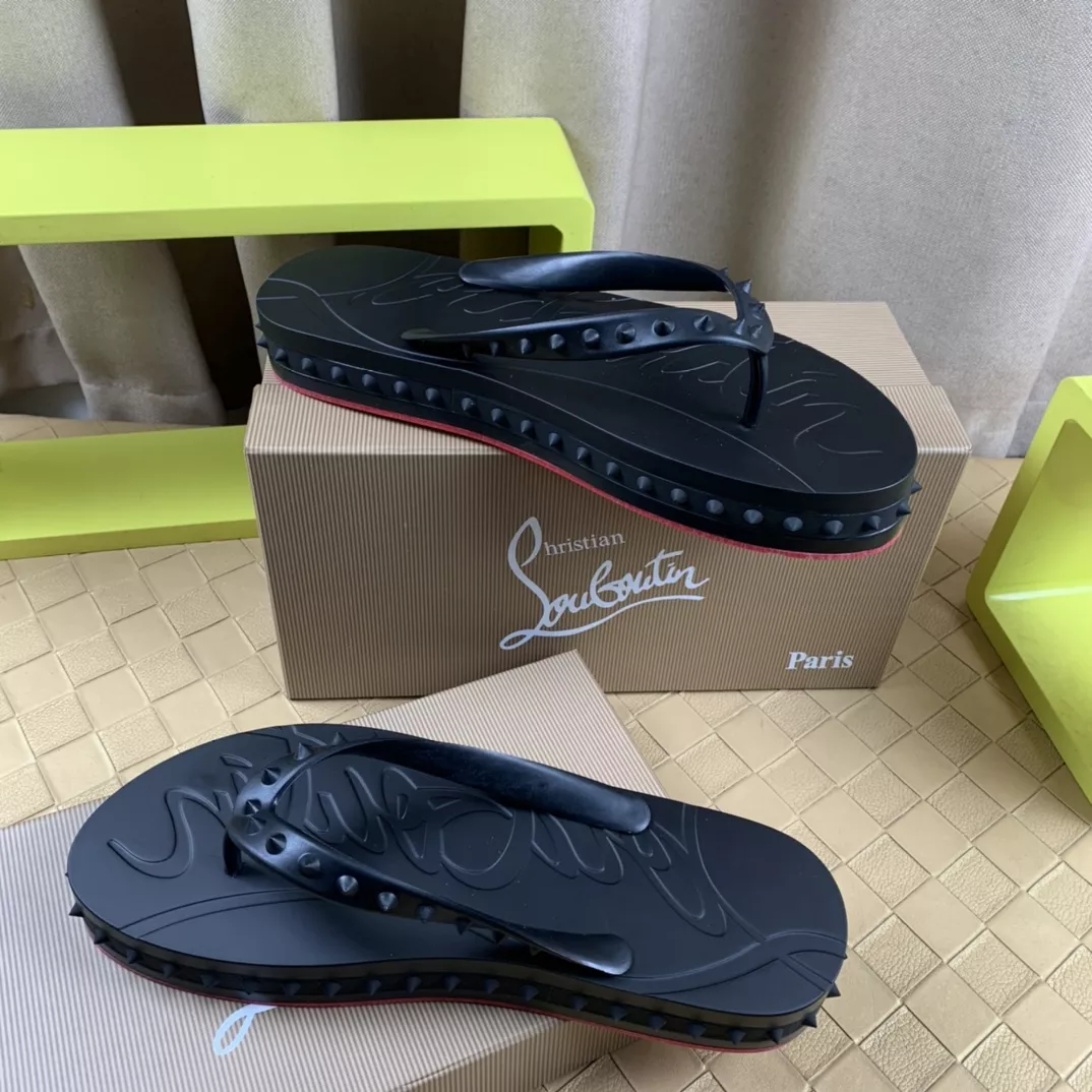 Christian Louboutin CL Slippers For Men SmartChoice 4080