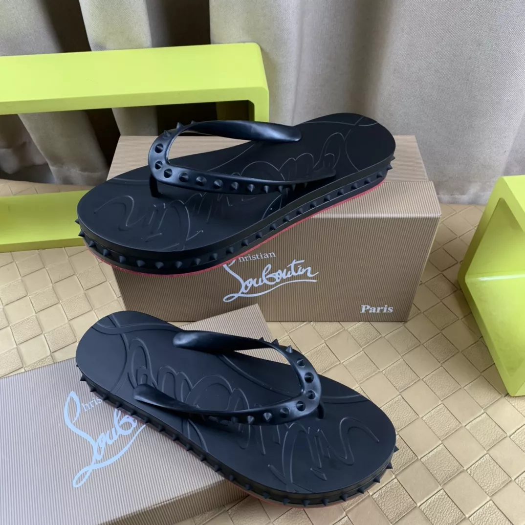 Christian Louboutin CL Slippers For Men SmartChoice 4080