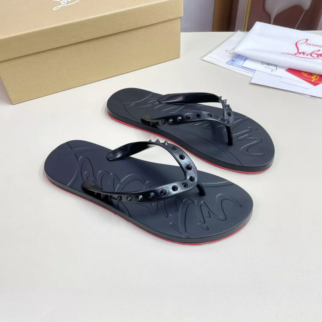 Christian Louboutin CL Slippers For Men Vibrant 842