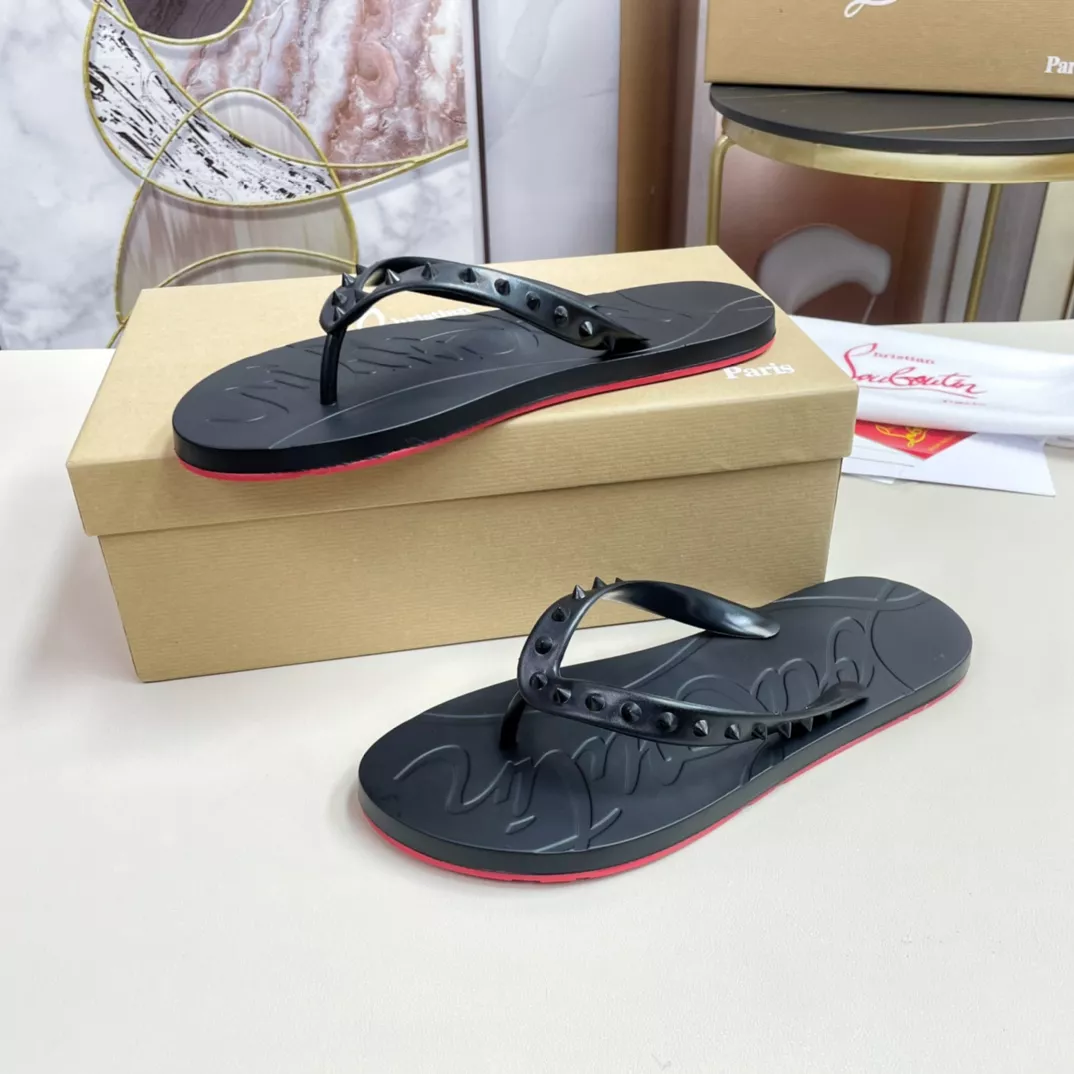 Christian Louboutin CL Slippers For Men Vibrant 842