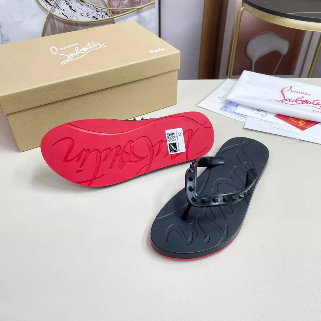 Christian Louboutin CL Slippers For Men Vibrant 842