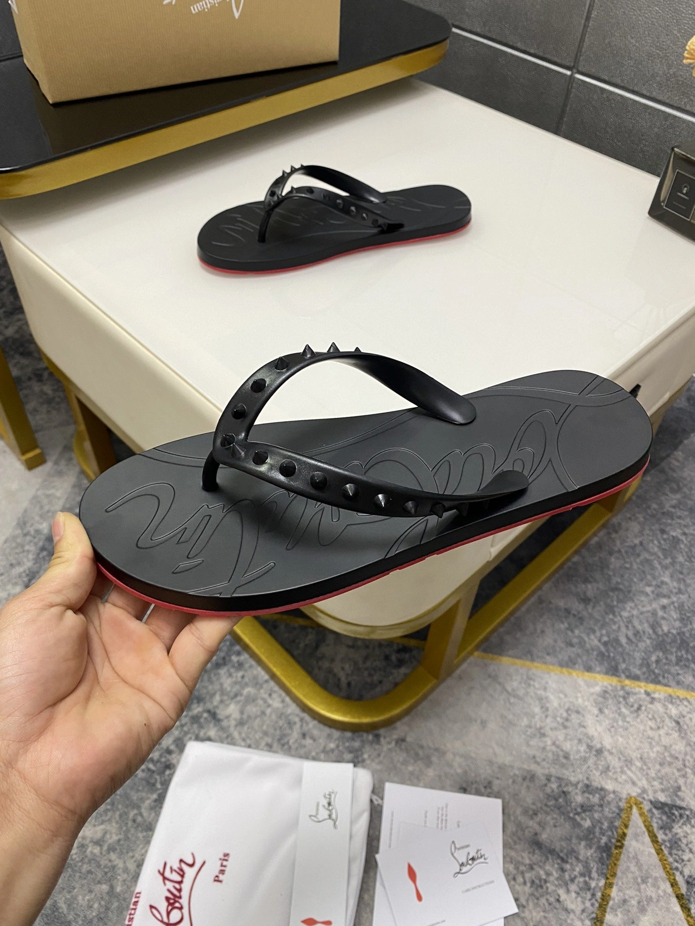 Christian Louboutin CL Slippers For Women BestValue 598