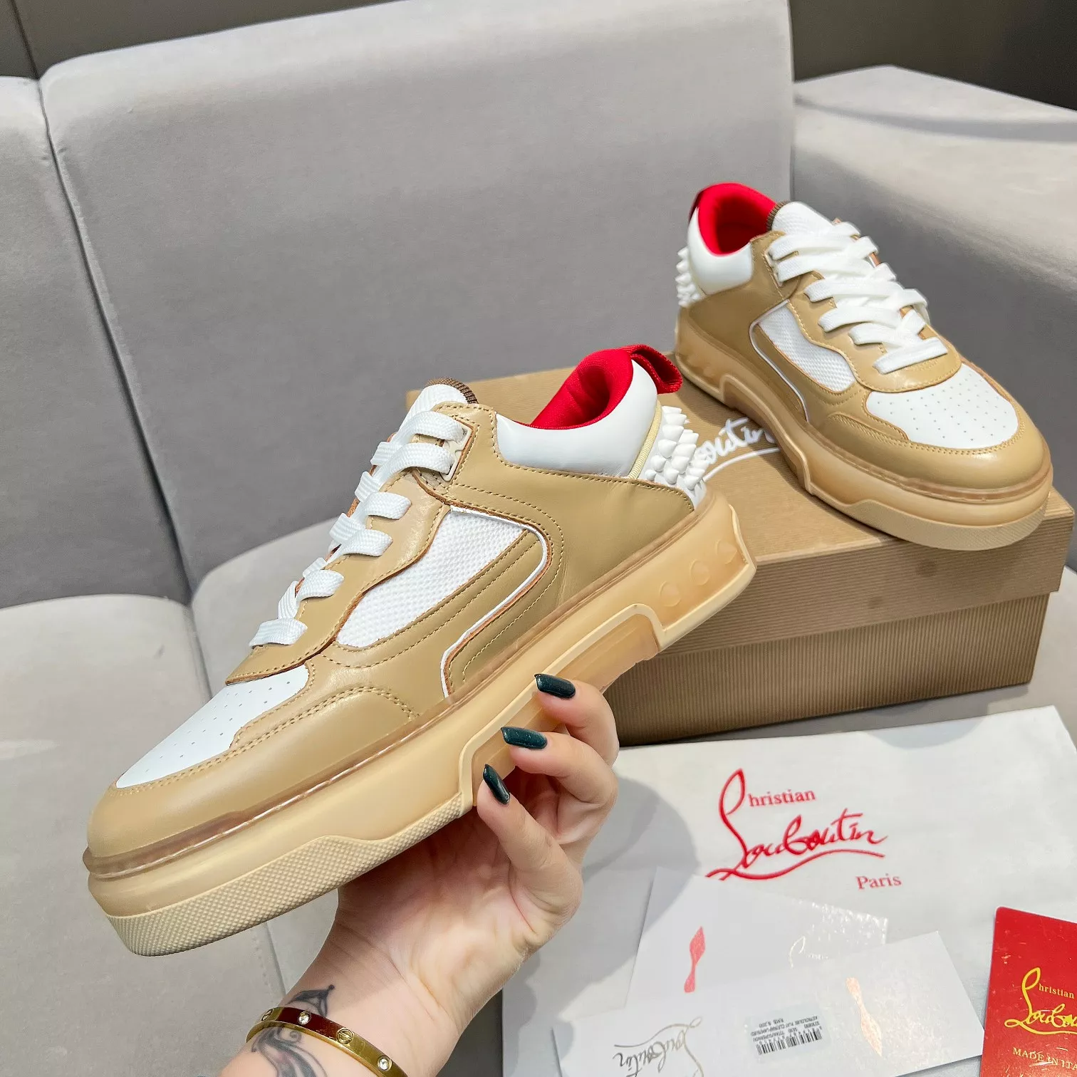 Christian Louboutin Casual Shoes For Men Durable 6073