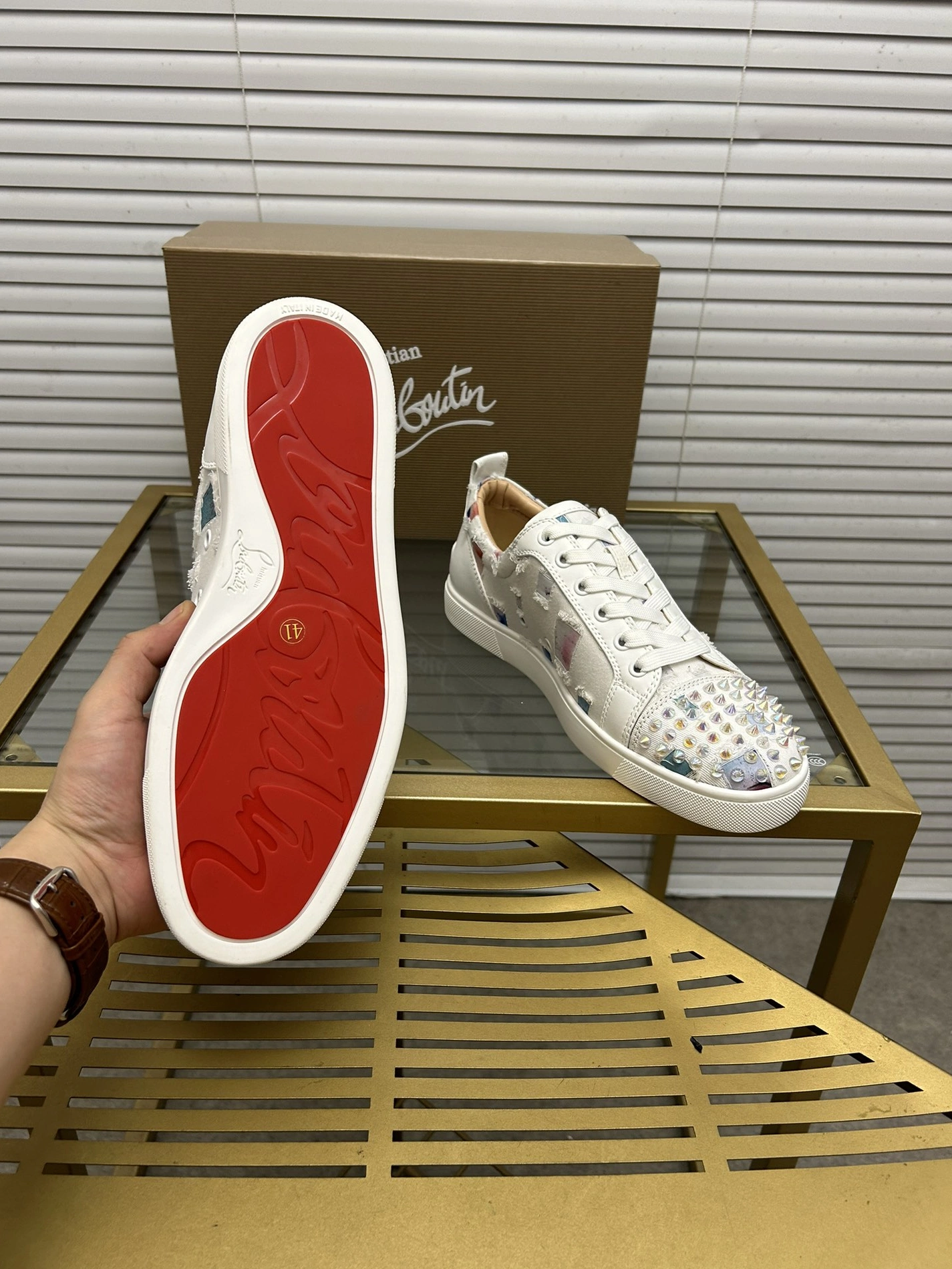 Christian Louboutin Casual Shoes For Men Durable 9741