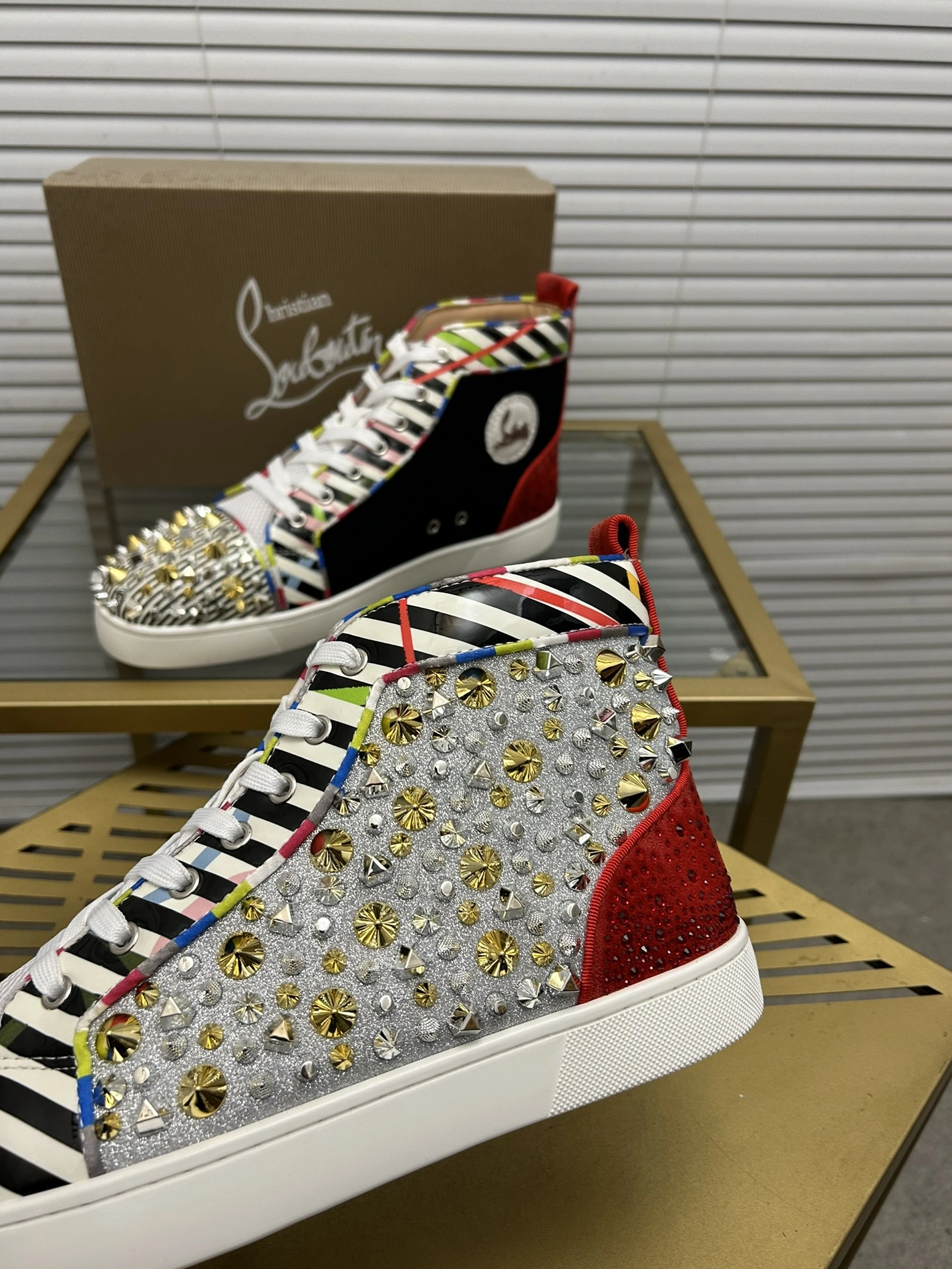 Christian Louboutin High Top Shoes For Men AllSeason 1109