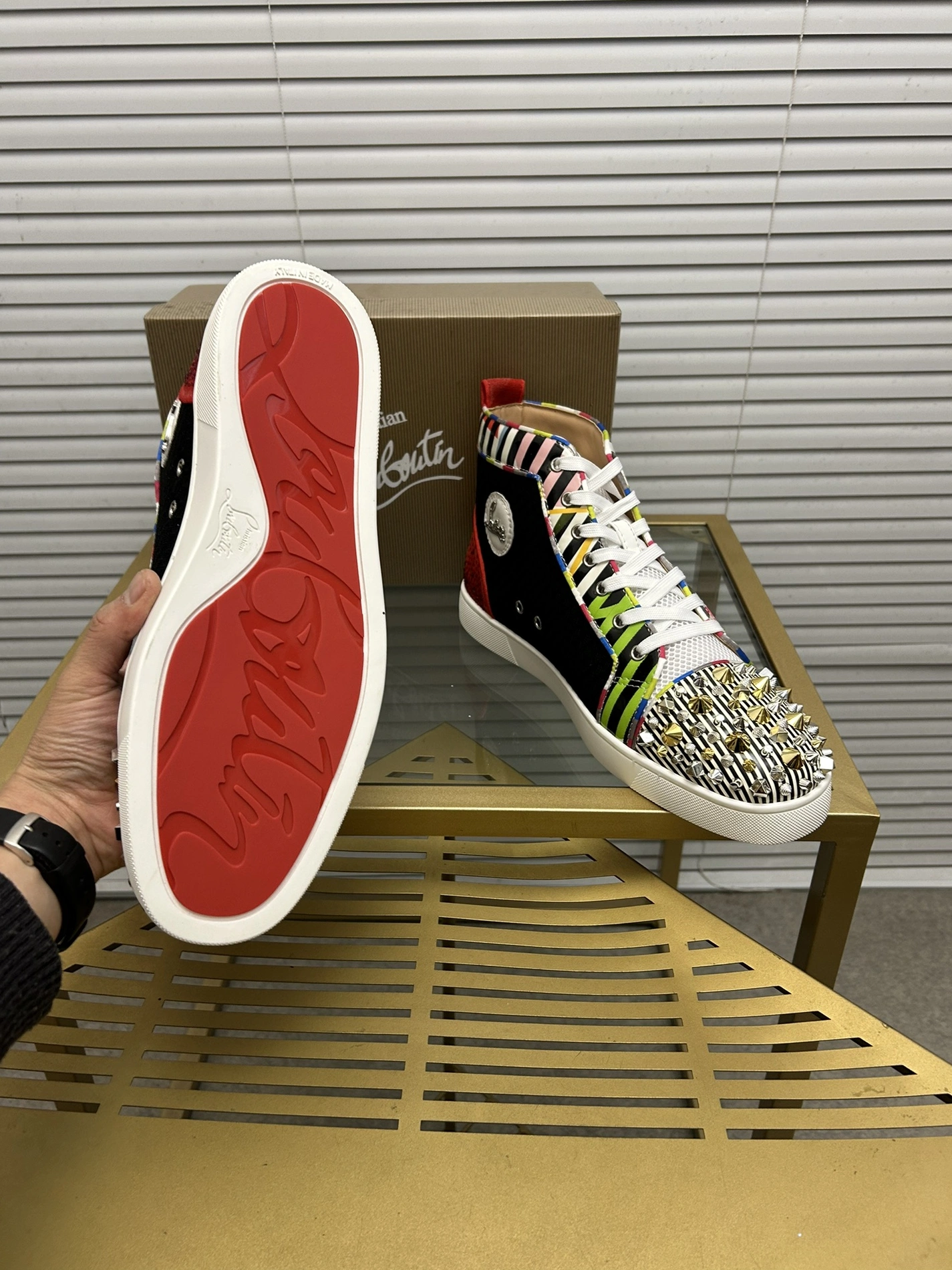Christian Louboutin High Top Shoes For Men AllSeason 1109