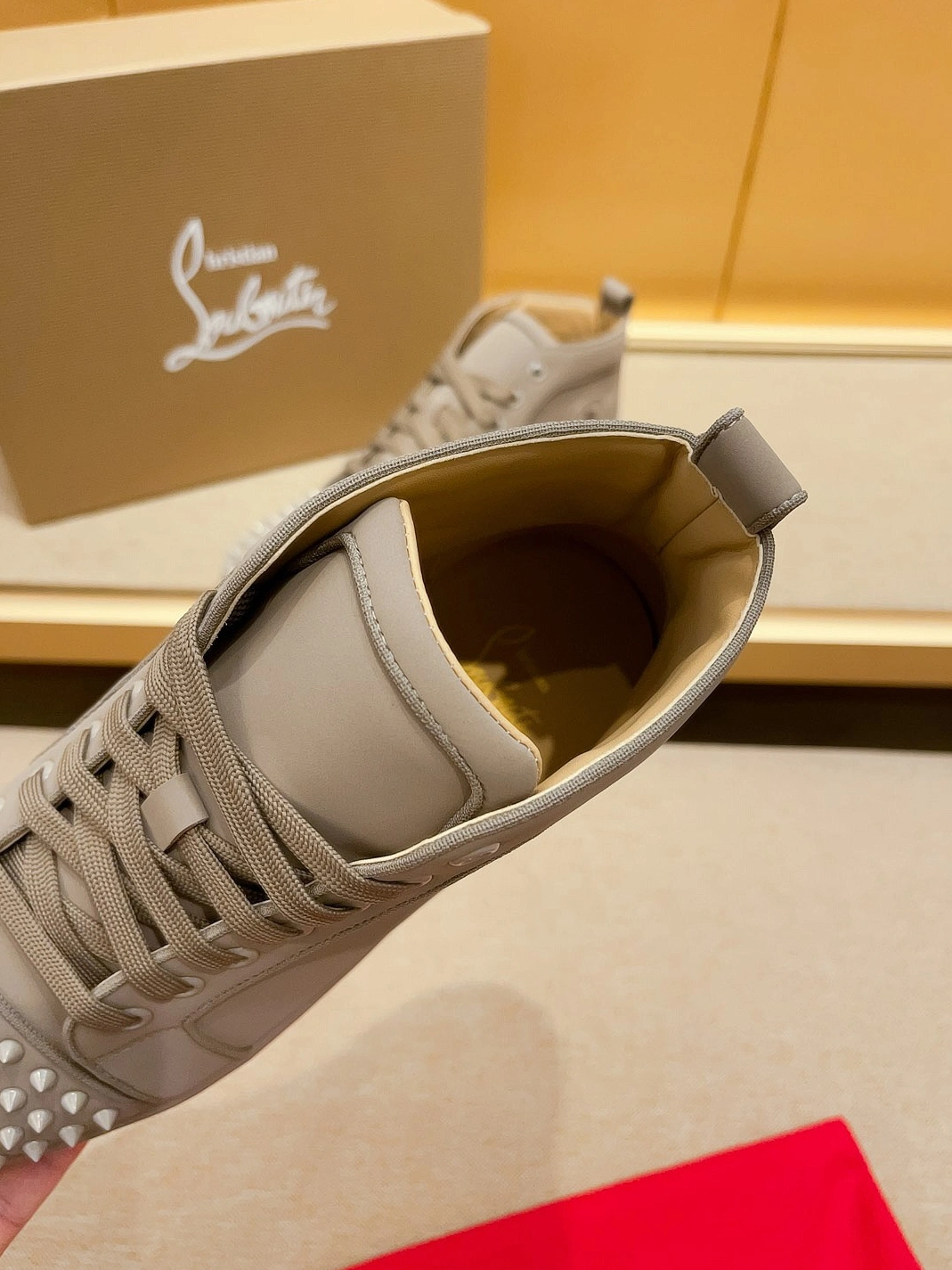 Christian Louboutin High Top Shoes For Men Bold 3245