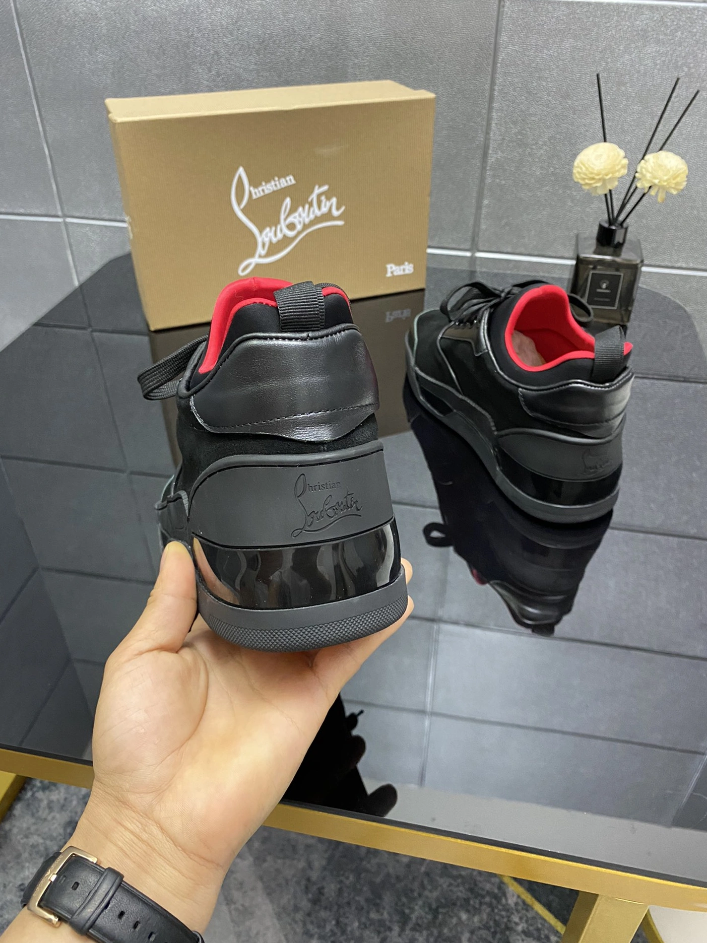 Christian Louboutin High Top Shoes For Men EasyMatch 6209