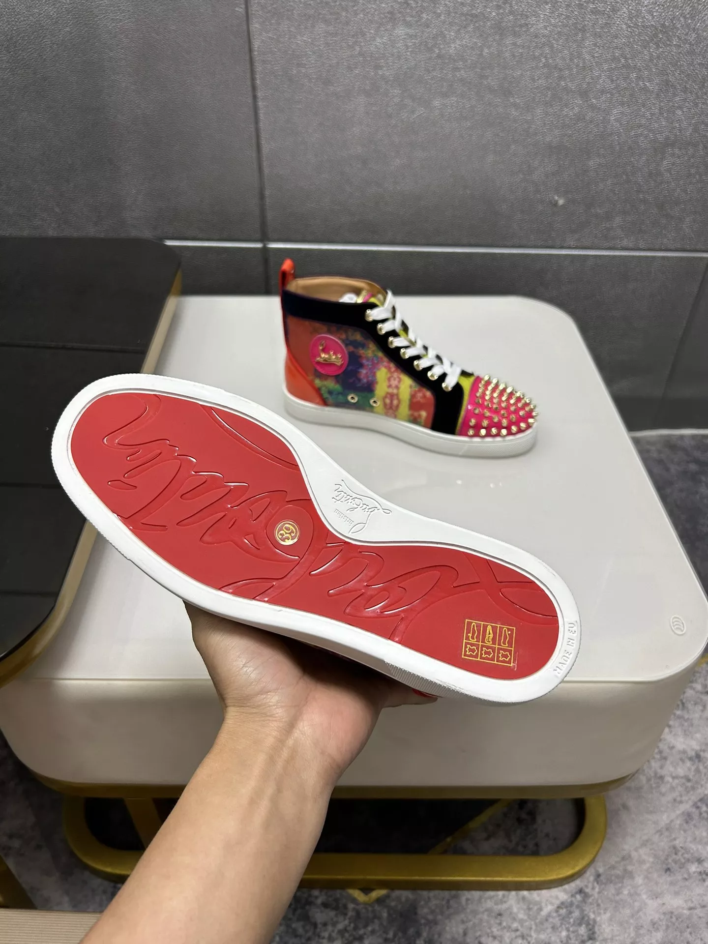 Christian Louboutin High Top Shoes For Men Efficient 6984