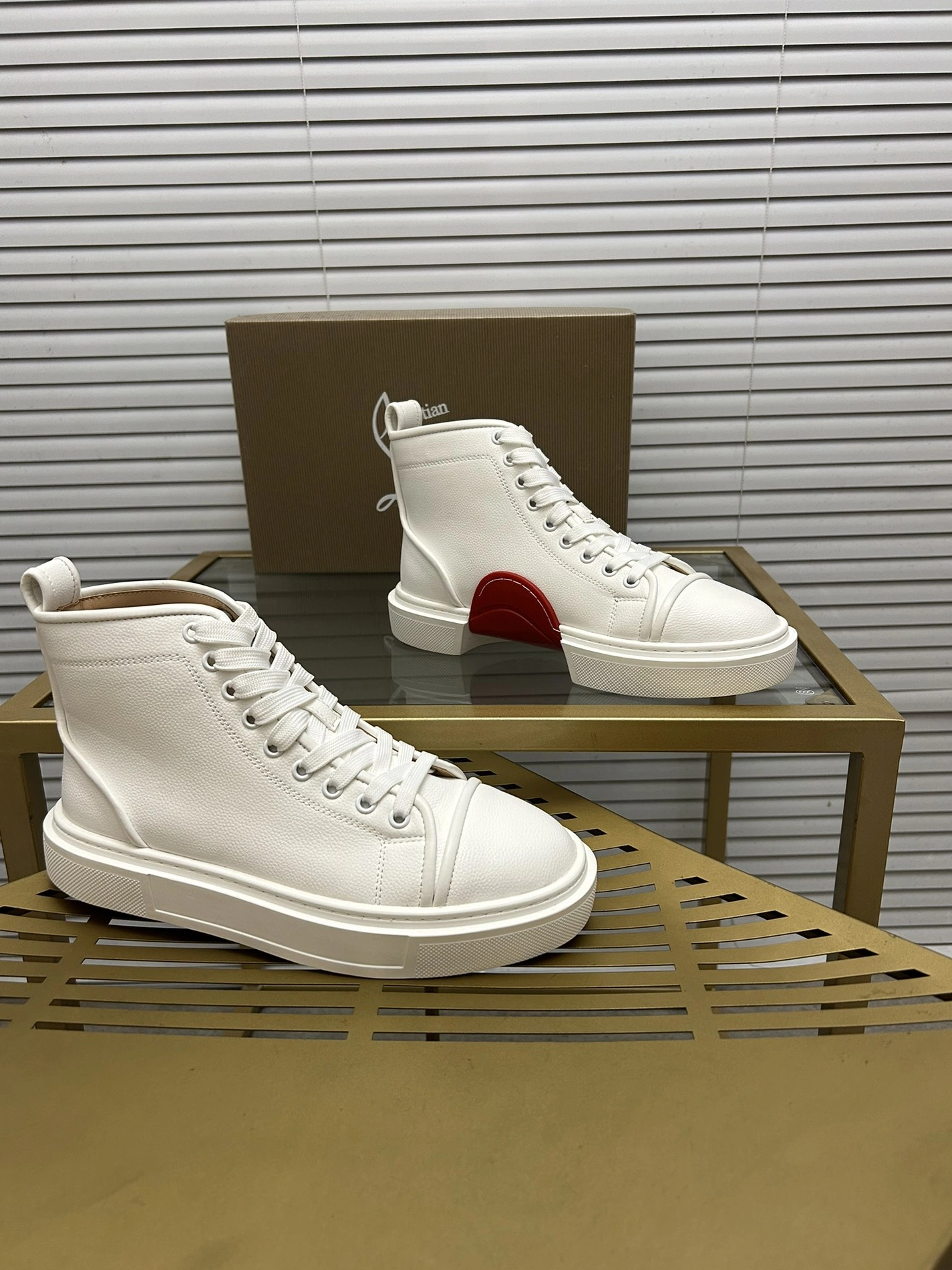 Christian Louboutin High Top Shoes For Men Efficient 7402