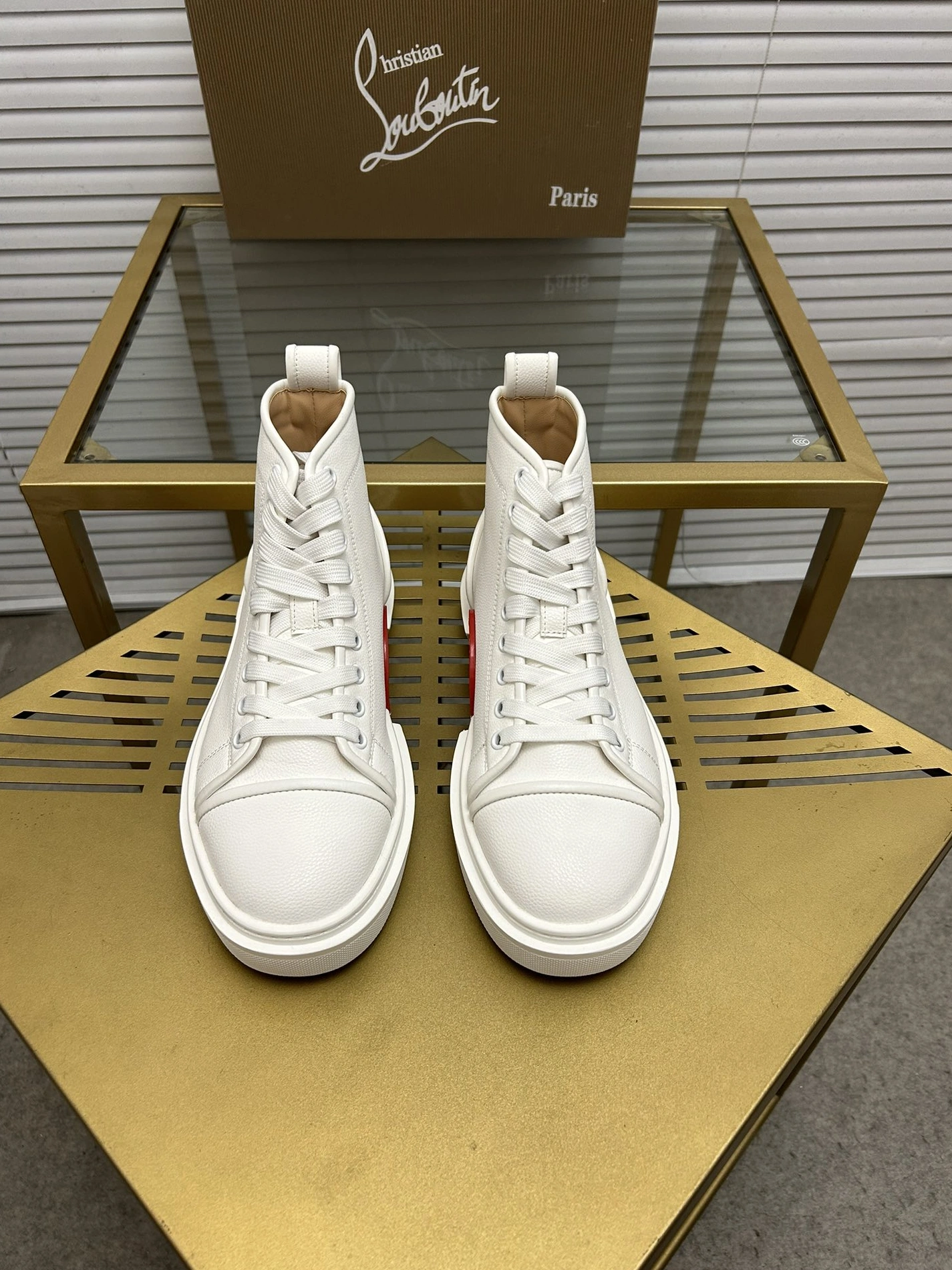Christian Louboutin High Top Shoes For Men Efficient 7402