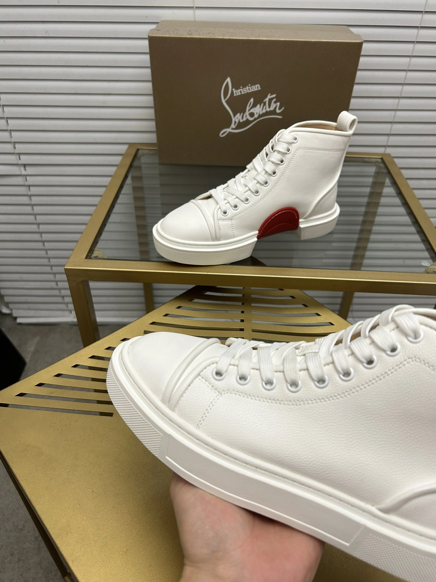 Christian Louboutin High Top Shoes For Men Efficient 7402
