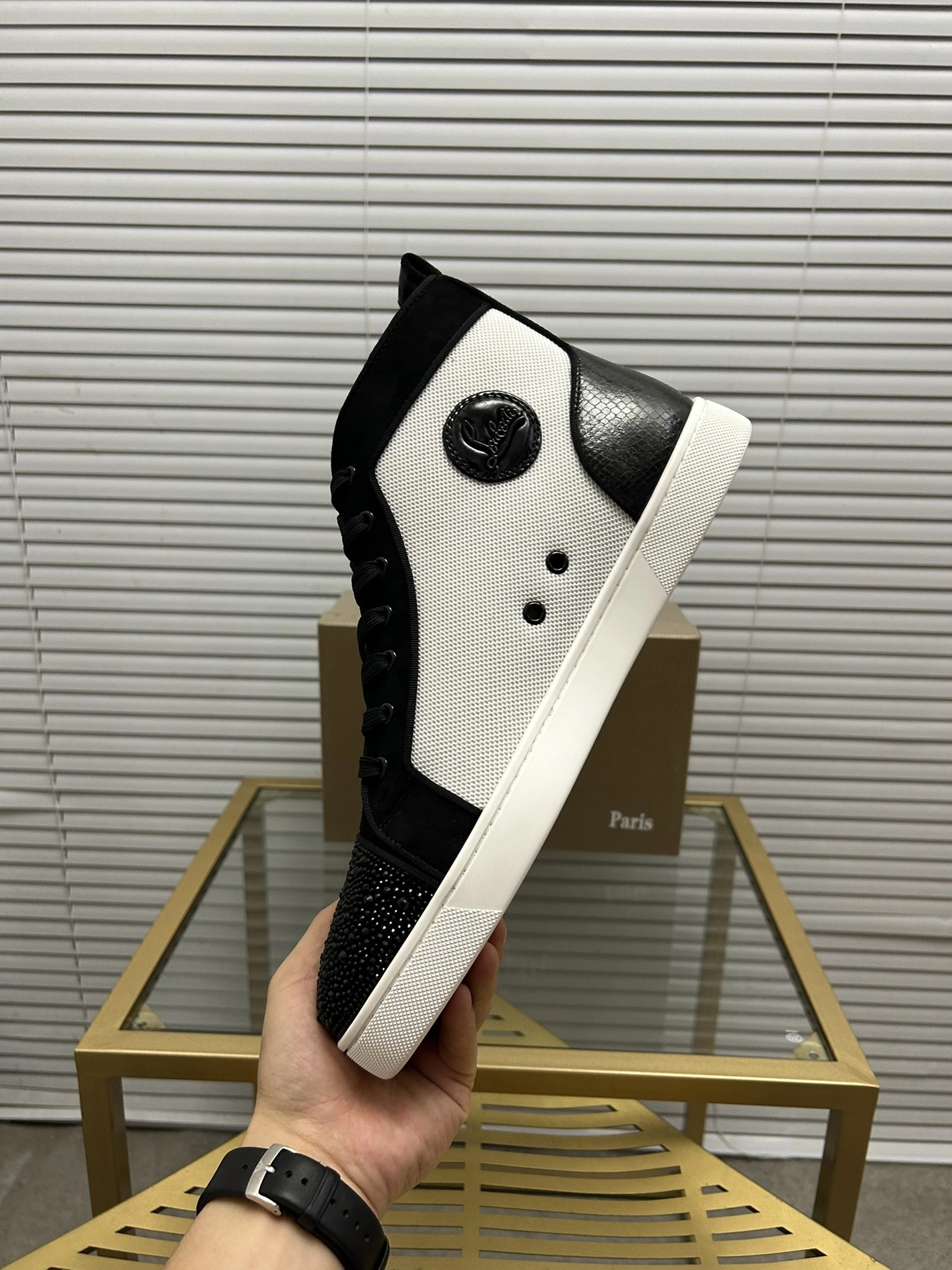Christian Louboutin High Top Shoes For Men HighQuality 5009